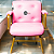 Cadeira Design Office Eames Signature Interlocutor Dourada - Capa em Madeira - Rosa Claro - Imagem 1