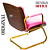 Cadeira Design Office Eames Signature Interlocutor Dourada - Capa em Madeira - Rosa Claro - Imagem 4