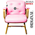 Cadeira Design Office Eames Signature Interlocutor Dourada - Capa em Madeira - Rosa Claro - Imagem 6