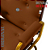 Cadeira Design Office Eames Signature Interlocutor Dourada - Capa em Madeira - Caramelo - Imagem 5