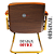 Cadeira Design Office Eames Signature Interlocutor Dourada - Capa em Madeira - Caramelo - Imagem 6