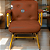 Cadeira Design Office Eames Signature Interlocutor Dourada - Capa em Madeira - Caramelo - Imagem 1