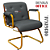Cadeira Design Office Eames Signature Interlocutor Dourada - Capa em Madeira - Cinza Escuro - Imagem 4
