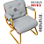 Cadeira Design Office Eames Signature Interlocutor Dourada - Capa em Madeira - Cinza Claro - Imagem 6