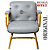Cadeira Design Office Eames Signature Interlocutor Dourada - Capa em Madeira - Cinza Claro - Imagem 4