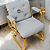 Cadeira Design Office Eames Signature Interlocutor Dourada - Capa em Madeira - Cinza Claro - Imagem 2