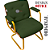 Cadeira Design Office Eames Signature Interlocutor Dourada - Capa em Madeira - Verde Escuro - Imagem 8
