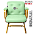 Cadeira Design Office Eames Signature Interlocutor Dourada - Capa em Madeira - Verde Limão - Imagem 9