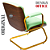 Cadeira Design Office Eames Signature Interlocutor Dourada - Capa em Madeira - Verde Limão - Imagem 4
