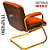 Cadeira Design Office Eames Signature Interlocutor Dourada - Capa em Madeira - Laranja - Imagem 9