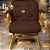 Cadeira Design Office Eames Signature Interlocutor Dourada - Capa em Madeira - Marrom - Imagem 1