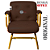 Cadeira Design Office Eames Signature Interlocutor Dourada - Capa em Madeira - Marrom - Imagem 9