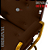 Cadeira Design Office Eames Signature Interlocutor Dourada - Capa em Madeira - Marrom - Imagem 3