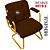 Cadeira Design Office Eames Signature Interlocutor Dourada - Capa em Madeira - Marrom - Imagem 5