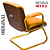 Cadeira Design Office Eames Signature Interlocutor Dourada - Capa em Madeira - Amarelo Mostarda - Imagem 3
