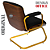 DUPLICADO - Cadeira Design Office Eames Signature Interlocutor Dourada - Capa em Madeira - Preto - Imagem 3