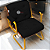 DUPLICADO - Cadeira Design Office Eames Signature Interlocutor Dourada - Capa em Madeira - Preto - Imagem 2