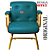 Cadeira Design Office Eames Signature Interlocutor Dourada - Capa em Madeira - Verde - Imagem 8