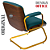 Cadeira Design Office Eames Signature Interlocutor Dourada - Capa em Madeira - Verde - Imagem 9