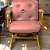 Cadeira Design Office Eames Signature Interlocutor Dourada - Capa em Madeira - Vermelho Telha - Imagem 1