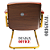 Cadeira Design Office Eames Signature Interlocutor Dourada - Capa em Madeira - Vermelho Telha - Imagem 4