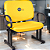 Cadeira que suporta até 300kg para Obesos Super Reforçada – Ideal para atendimento ao público em Clínicas, Hospitais, Igrejas e Instituições Financeiras - Amarelo - Imagem 1