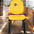 Cadeira Super Reforçada que Suporta até 200kg para Obesos e Porteiros, ideal para Escritório, Escolas e Portaria de Prédios e Condomínios - Amarelo - Imagem 2
