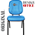 Cadeira Super Reforçada que Suporta até 200kg para Obesos e Porteiros, ideal para Escritório, Escolas e Portaria de Prédios e Condomínios - Azul Bebê - Imagem 4