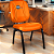 Cadeira Super Reforçada que Suporta até 200kg para Obesos e Porteiros, ideal para Escritório, Escolas e Portaria de Prédios e Condomínios - Laranja - Imagem 1