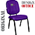Cadeira Super Reforçada que Suporta até 200kg para Obesos e Porteiros, ideal para Escritório, Escolas e Portaria de Prédios e Condomínios - Roxo - Imagem 5
