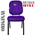 Cadeira Super Reforçada que Suporta até 200kg para Obesos e Porteiros, ideal para Escritório, Escolas e Portaria de Prédios e Condomínios - Roxo - Imagem 4