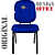 Cadeira Super Reforçada que Suporta até 200kg para Obesos e Porteiros, ideal para Escritório, Escolas e Portaria de Prédios e Condomínios - Azul Royal - Imagem 4
