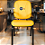 Cadeira Super Reforçada que Suporta até 200kg para Obesos e Porteiros, ideal para Escritório, Escolas e Portaria de Prédios e Condomínios - Amarelo - Imagem 2