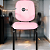 Cadeira Super Reforçada que Suporta até 200kg para Obesos e Porteiros, ideal para Escritório, Escolas e Portaria de Prédios e Condomínios - Rosa Claro - Imagem 2
