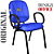 Cadeira Super Reforçada que Suporta até 200kg para Obesos e Porteiros, ideal para Escritório, Escolas e Portaria de Prédios e Condomínios - Azul Royal - Imagem 3