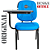 Cadeira Escolar Super Reforçada que Suporta até 200kg para Obesos, ideal para Escolas e Faculdades - Azul Bebê - Imagem 3