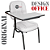 Cadeira Escolar Super Reforçada que Suporta até 200kg para Obesos, ideal para Escolas e Faculdades - Branco - Imagem 3