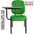 Cadeira Escolar Super Reforçada que Suporta até 200kg para Obesos, ideal para Escolas e Faculdades - Verde Limão - Imagem 3