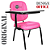 Cadeira Escolar Super Reforçada que Suporta até 200kg para Obesos, ideal para Escolas e Faculdades - Rosa Pink - Imagem 5