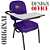 Cadeira Escolar Super Reforçada que Suporta até 200kg para Obesos, ideal para Escolas e Faculdades - Roxo - Imagem 4