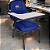 Cadeira Escolar Super Reforçada que Suporta até 200kg para Obesos, ideal para Escolas e Faculdades - Azul Royal - Imagem 1