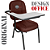 Cadeira Escolar Super Reforçada que Suporta até 200kg para Obesos, ideal para Escolas e Faculdades - Vermelho Vinho - Imagem 5