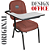 Cadeira Escolar Super Reforçada que Suporta até 200kg para Obesos, ideal para Escolas e Faculdades - Vermelho Telha - Imagem 5