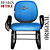 Cadeira Escolar Super Reforçada que Suporta até 300kg para Obesos, ideal para Escolas e Faculdades - Linha Fat - Azul Bebê - Imagem 4