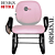 Cadeira Escolar Super Reforçada que Suporta até 300kg para Obesos, ideal para Escolas e Faculdades - Linha Fat - Rosa Claro - Imagem 4