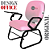 Cadeira Escolar Super Reforçada que Suporta até 300kg para Obesos, ideal para Escolas e Faculdades - Linha Fat - Rosa Claro - Imagem 3