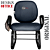 Cadeira Escolar Super Reforçada que Suporta até 300kg para Obesos, ideal para Escolas e Faculdades - Linha Fat - Azul Marinho - Imagem 4
