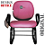 Cadeira Escolar Super Reforçada que Suporta até 300kg para Obesos, ideal para Escolas e Faculdades - Linha Fat - Rosa Pink - Imagem 4