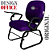 Cadeira Escolar Super Reforçada que Suporta até 300kg para Obesos, ideal para Escolas e Faculdades - Linha Fat - Roxo - Imagem 4