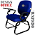 Cadeira Escolar Super Reforçada que Suporta até 300kg para Obesos, ideal para Escolas e Faculdades - Linha Fat - Azul Royal - Imagem 3